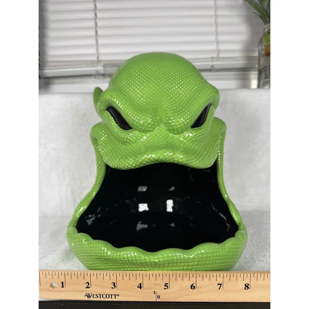 Disney Nightmare Before Christmas Oogie Boogie Candy Bowl Green OS Good Ceramic